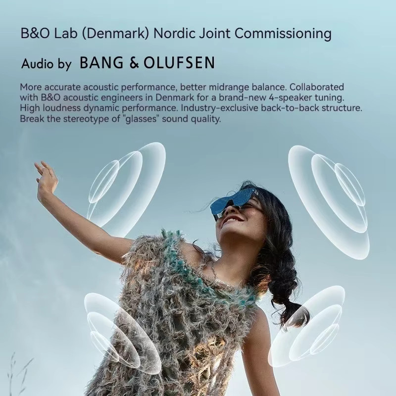 Rayneo Air 4 Pro Smart AR-Brille in Schwarz mit 4K-Videoaufnahme, XR-Unterstützung, 3G-Sprachsteuerung und IPX-5 Wasserdichtigkeit sowie DisplayPort-Unterstützung - Bild 5