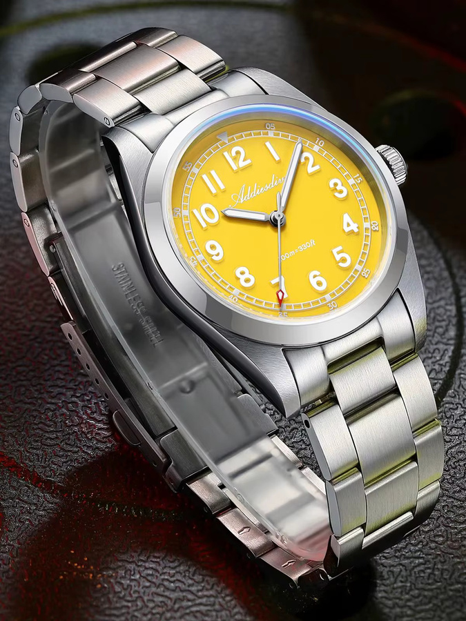 ADDIESDIVE Armbanduhr, Quarz, Edelstahl, Saphirglas, Blau, Herren - Bild 4