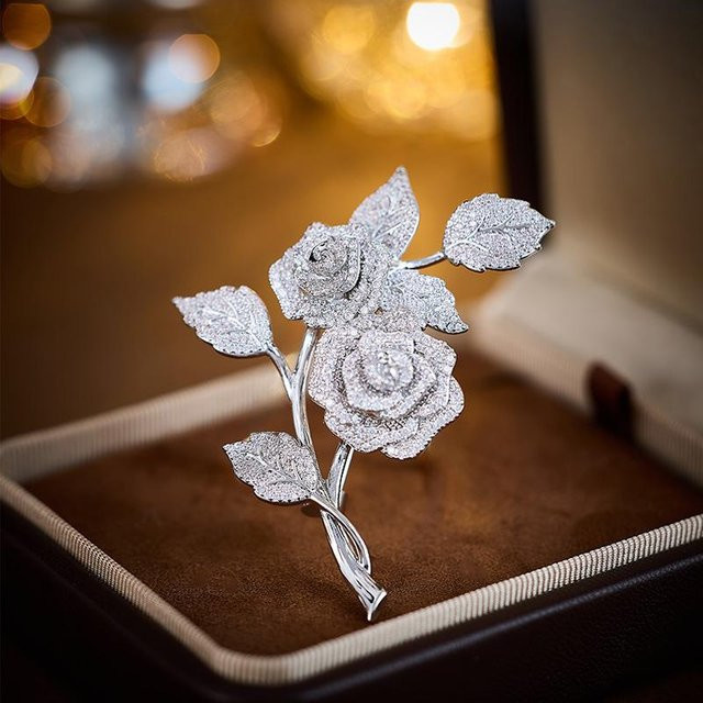 YIRAN Ring, Zirkon, Rose, Damen - Bild 1