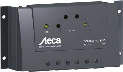 Steca Solarix PRS 2020 Laderegler Serie 12 V, 24V 20A in Schwarz - Bild 1