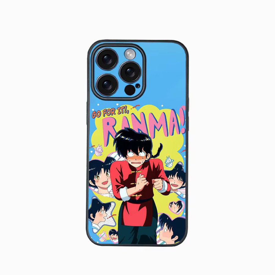 Ranma 1/2 Handyhülle mit Cartoon-Design für iPhone 12 bis 17 Pro Max Plus in Multicolour - Bild 4