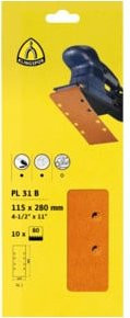 Klingspor PL 31 B Schleifmittel Set in Orange, B/H: 93 x 230 mm mit Lochform - Bild 1
