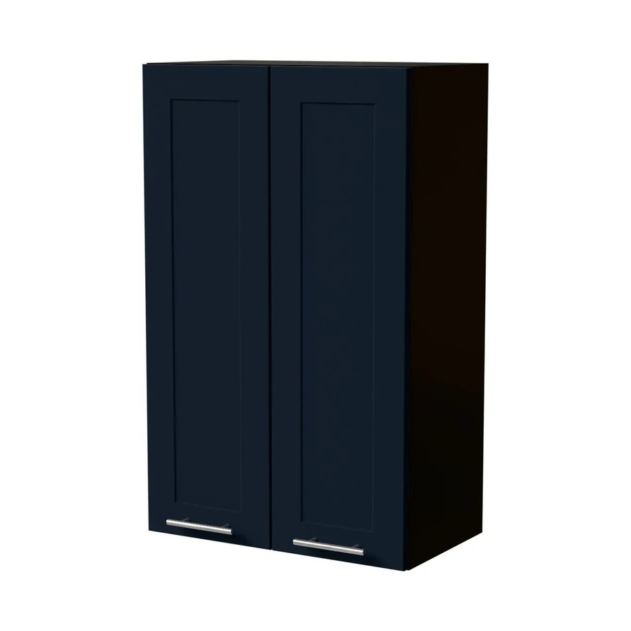 Feldmann-Wohnen Hängeschrank Oslo W4/60 in Schwarz und Indigo Matt mit Soft-Close-Türen, B/T/H: 60 x 32,5 x 96 cm - Bild 2