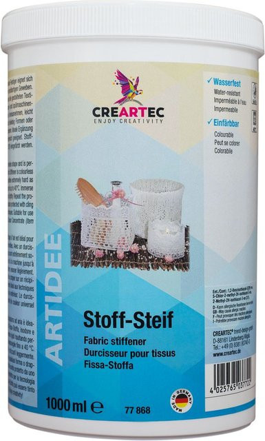 CREARTEC Stoff-Steif in Transparent und Weiß - Bild 1