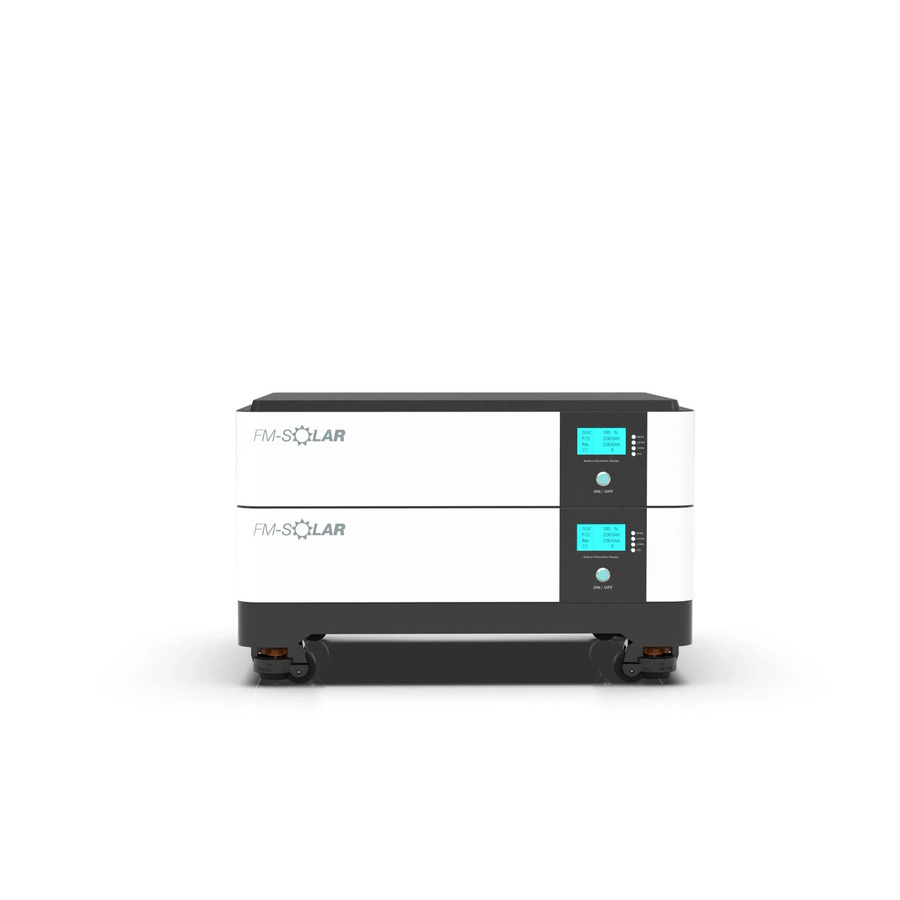 FM-SOLAR 20 kWh PV Akku Speicher LiFePO4 Lithium Stapelbar 51,2V 400Ah Weiß - Bild 2