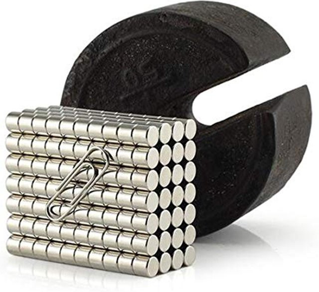 50 Stück runde Permanentmagnetscheiben in Silber, Durchmesser: 5 mm, Höhe: 5 mm - Bild 1
