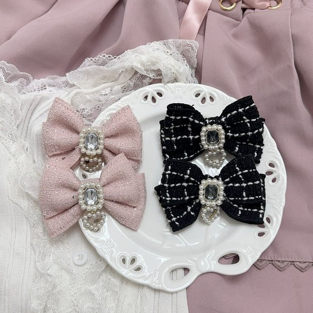 Haarschmuck Schleife, Strass, Perle, Damen - Bild 1