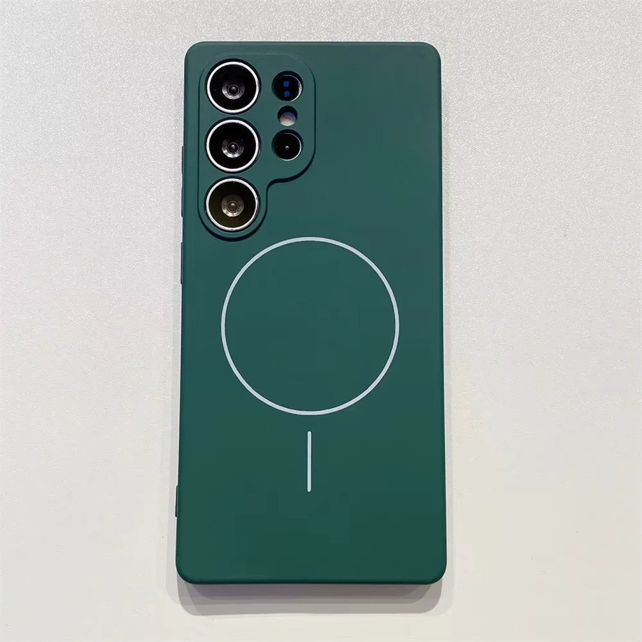 Weiche Silikon-Magnet-Handyhülle für Samsung Galaxy S25 Ultra Plus S24 S23 FE A15 A16 A26 A36 A56 A35 A34 A55 A52 A53 A54 A51 in Blau - Bild 4