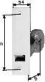 DANNERT Gurtwickler 110100 mechanisch in Weiß aus verzinktem Stahl - Bild 1