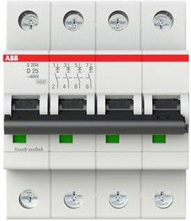 ABB S204-D25 Leitungsschutzschalter 25A 400V 2CDS254001R0251 - Bild 1