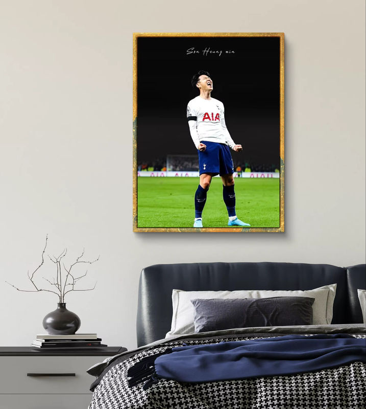 Son Heung Min 5D Diamantmalerei Fußball Stern Poster als kreative Mosaik Wanddekoration in Mehrfarbig - Bild 2