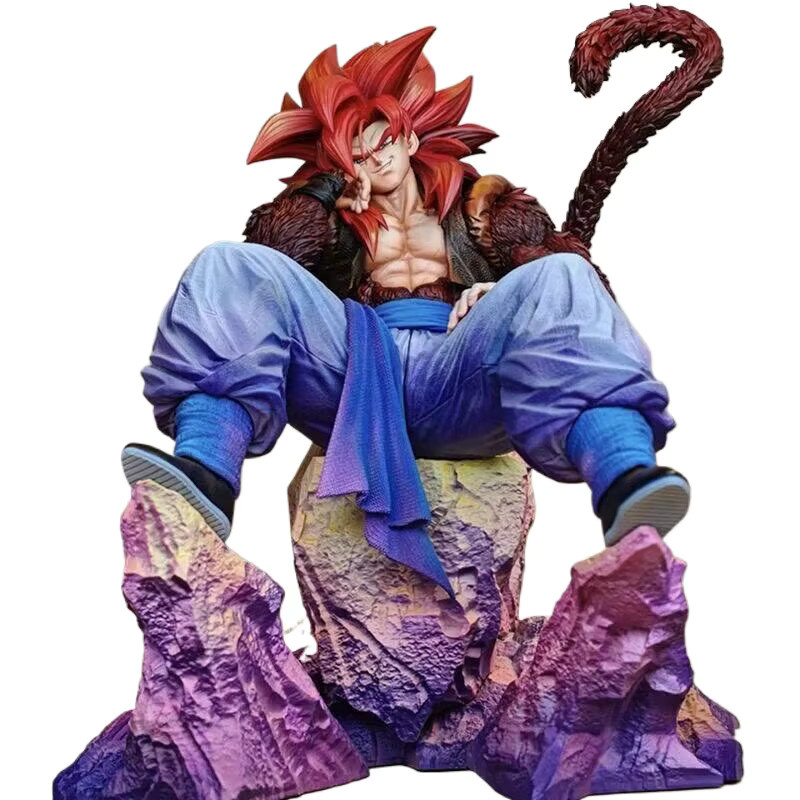 Bandai Dragon Ball Anime Actionfigur Super Saiyajin 4 Gogeta in sitzender Pose, Multicolor - Bild 4