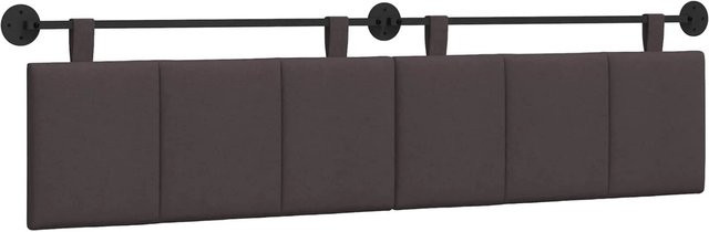 vidaXL Wandmontiertes Polsterpaneel Dunkelbraun B/H/T: 210 x 55 x 5 cm - Bild 1