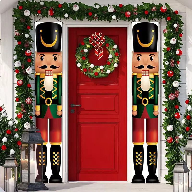 VIKAMA Weihnachts Türkuplets zur Wanddekoration für Haus und Garten, Multicolor - Bild 1