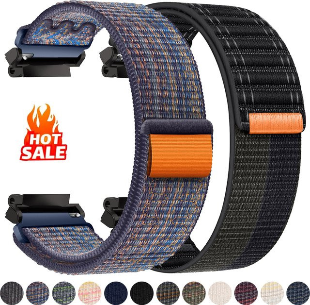 Geekthink Uhrenarmband Nylon, Schwarz, Amazfit T-Rex 3, Amazfit Trex, Amazfit Pro - Bild 1