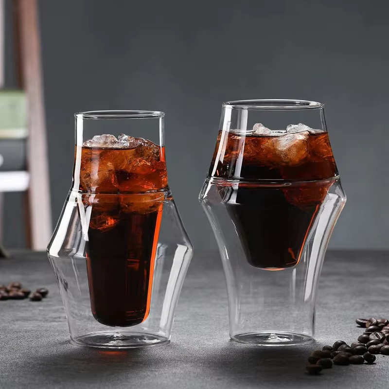 YWDL Doppelwandige Espresso Tassen und Teebecher aus Glas, Transparent, 120 ml - Bild 3