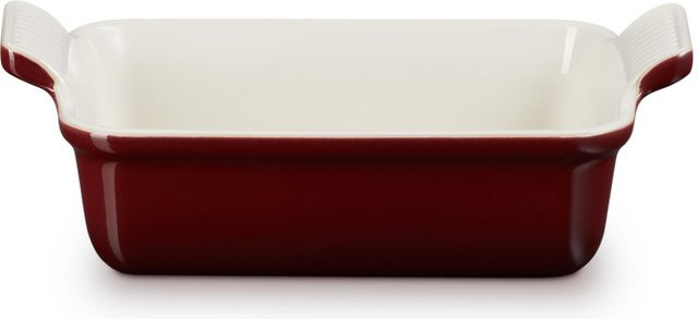Le Creuset Auflaufform Tradition aus Steinzeug, rechteckig, Garnet Rhone Bordeaux-Rot, 32 cm - Bild 1