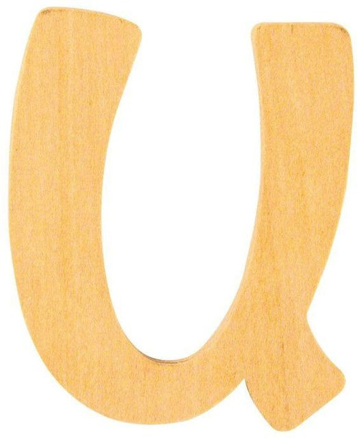 Holzbuchstabe U von Rayher aus FSC Mix Holz, Höhe: 6 cm - Bild 1