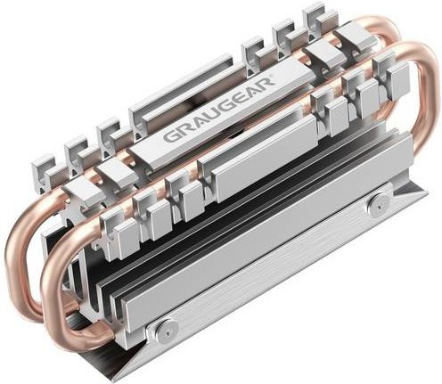 GrauGear G-M2HS06 M.2 SSD-Kühler für NVMe SSDs in Silber (passiv) - Bild 1