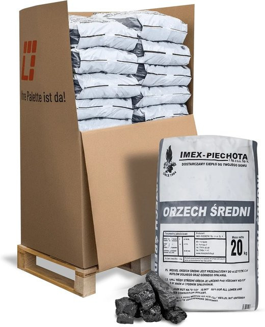 ANMAG Steinkohle Schwarz 25-60 mm, 15 x 20 kg - Bild 1