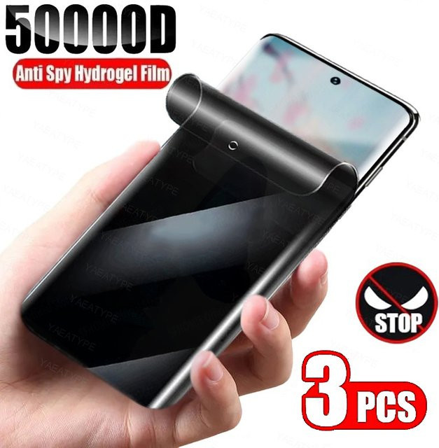 3er-Set Privatsphäre Hydrogel Displayschutzfolie für Realme G85 Neo7X Neo7 Turbo GT 6 Global 7 7T GT7 Pro transparent - Bild 1