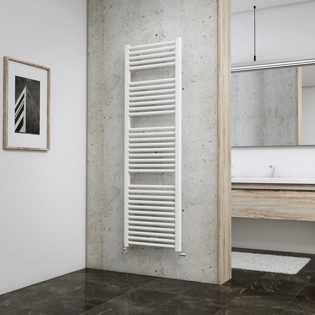 Schulte ExpressPlus Design-Heizkörper München Weiß mit Mittelanschluss 837 W, Höhe: 157,5 cm, Breite: 50,0 cm, Tiefe: 9,6 cm - Bild 1