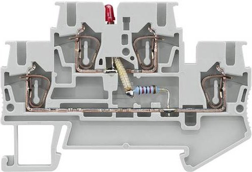 Siemens Doppelstock-LED-Klemme grau 50 Stück - Bild 1