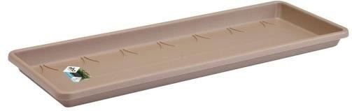 ELHO Untersetzer Barcelona Balkonkasten in Taupe aus Kunststoff, B: 45,5 cm, T: 16,7 cm, H: 3 cm - Bild 1