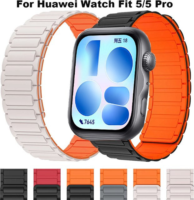 Uhrenarmband Huawei, Silikon, Magnetisch - Bild 1
