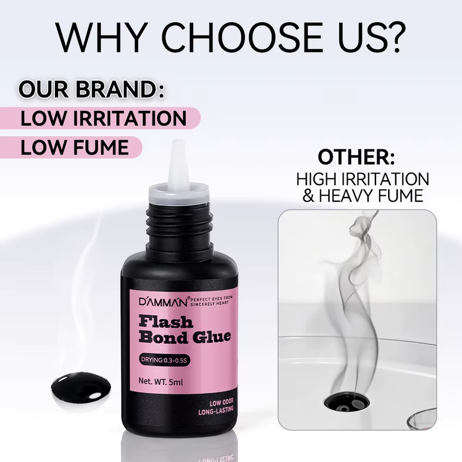 Damman Wimpernkleber für Extensions, 5 ml, schnelltrocknend - Bild 3