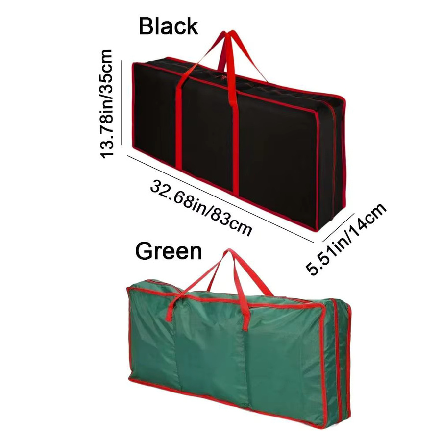 Staubdichte Geschenkpapier-Aufbewahrungstasche aus Vliesstoff mit Reißverschluss und großer Kapazität in Grün und Schwarz - Bild 4