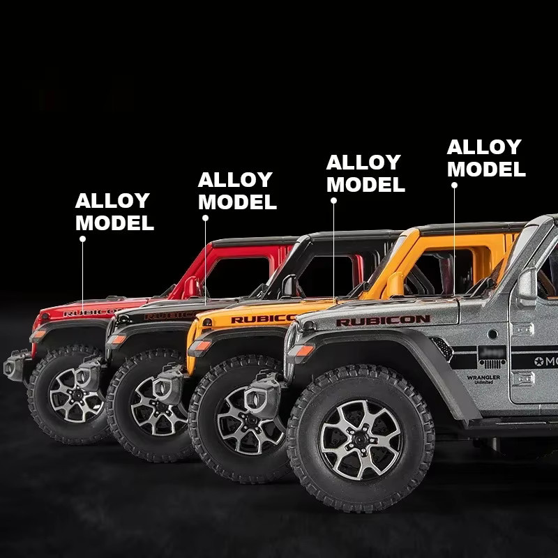 Maisto Jeeps Wrangler Rubicon, Modellauto, 1:22, Metall, mit Licht und Sound - Bild 3
