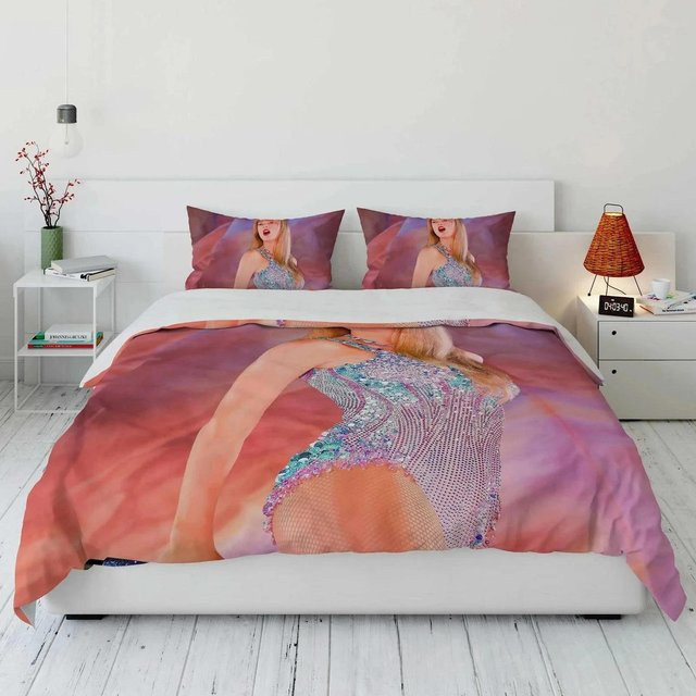 Somelli Bettwäscheset Taylor Swift mit Motiv, Bettbezug und Kissenbezug, Mehrfarbig, B/T: 200 x 200 cm - Bild 1