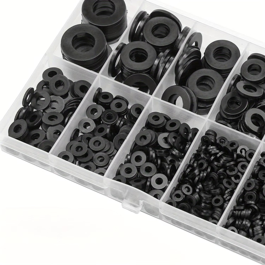 YBING Unterlegscheiben aus Nylon in Schwarz, flache Kunststoff-Unterlegscheiben für Wasserrohrschrauben - Bild 5