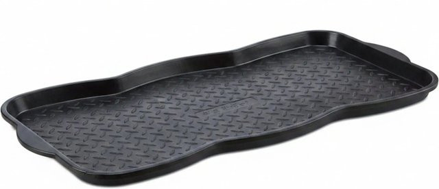 Relaxdays Schuhabtropfschale aus Polypropylen in Schwarz, B: 75 cm, T: 38,5 cm, H: 3 cm - Bild 1