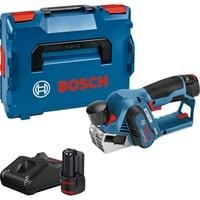 Bosch Akku-Hobel GHO 12V-20 Professional in Blau/Schwarz mit 2 x 3,0 Ah Akkus und L-BOXX - Bild 1