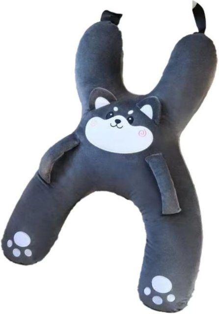 Yousitasi Atmungsaktives Kinder-Schlafkissen in Grau mit Lendenwirbelstütze und ergonomischer Keilform aus Polyester - Bild 1
