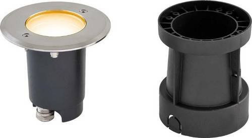 EVN Bodeneinbauleuchte LED in Silber aus Edelstahl und Glas mit warmweißem Licht und GU10 Fassung - Bild 1