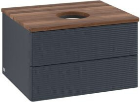 V&B Waschtischunterschrank Antao mit Frontstruktur in Weiß, B/T/H: 60 x 36 x 50 cm - Bild 1