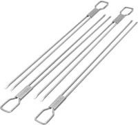 Broil King Narrow Doppelspieß-Set, 4-teilig, Edelstahl, Silber - Bild 1
