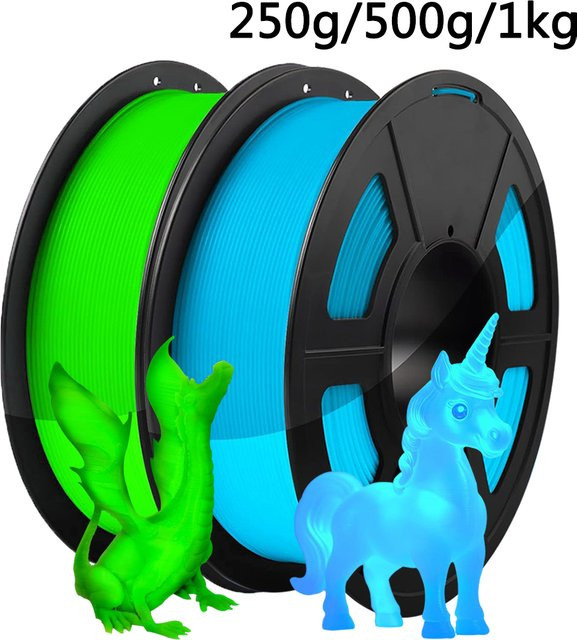PLA Filament für 3D-Drucker in Blau und Grün, Durchmesser 1,75 mm - Bild 1