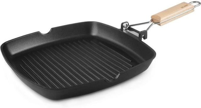 IBILI Lif Grillpfanne aus geschmiedetem Aluminium, Antihaftbeschichtet, Schwarz, Durchmesser: 28 cm - Bild 1