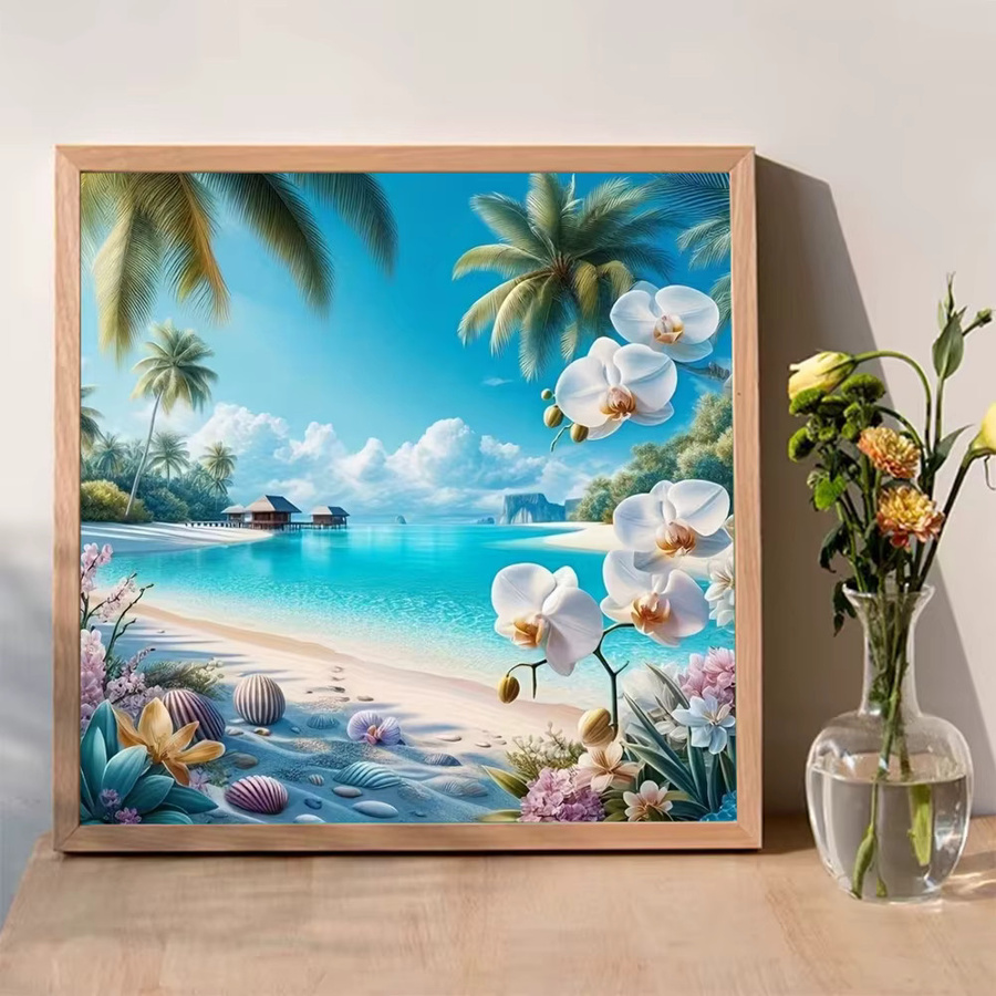 Momoart Seaside Diamond Mosaik Landschaft, Diamantmalerei, Set - Bild 3