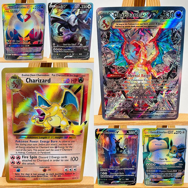 Bandai Pokémon TCG Lugia Charizard Umbreon Sylveon, Anime-Karten - Bild 1