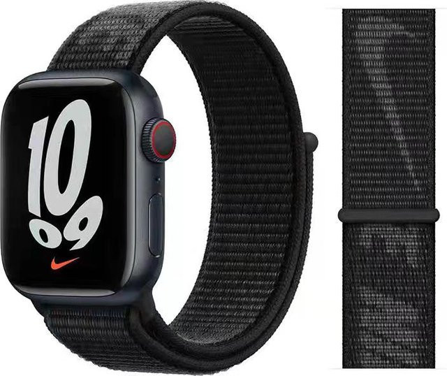 VA VA VOOM Uhrenarmband Nylon, Schwarz, Unisex - Bild 1
