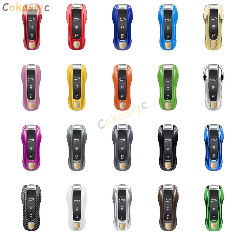 Porsche Smart Autoschlüssel Etui aus ABS für Panamera Macan 718 Taycan 911 Cayman Boxster 9ya 971 Fernbedienung Cover - Bild 1