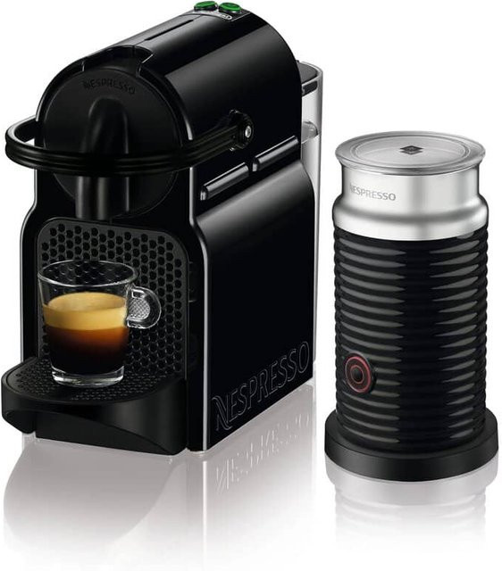 De'Longhi Inissia Kapselkaffeemaschine Nespresso Original, Schwarz - Bild 1