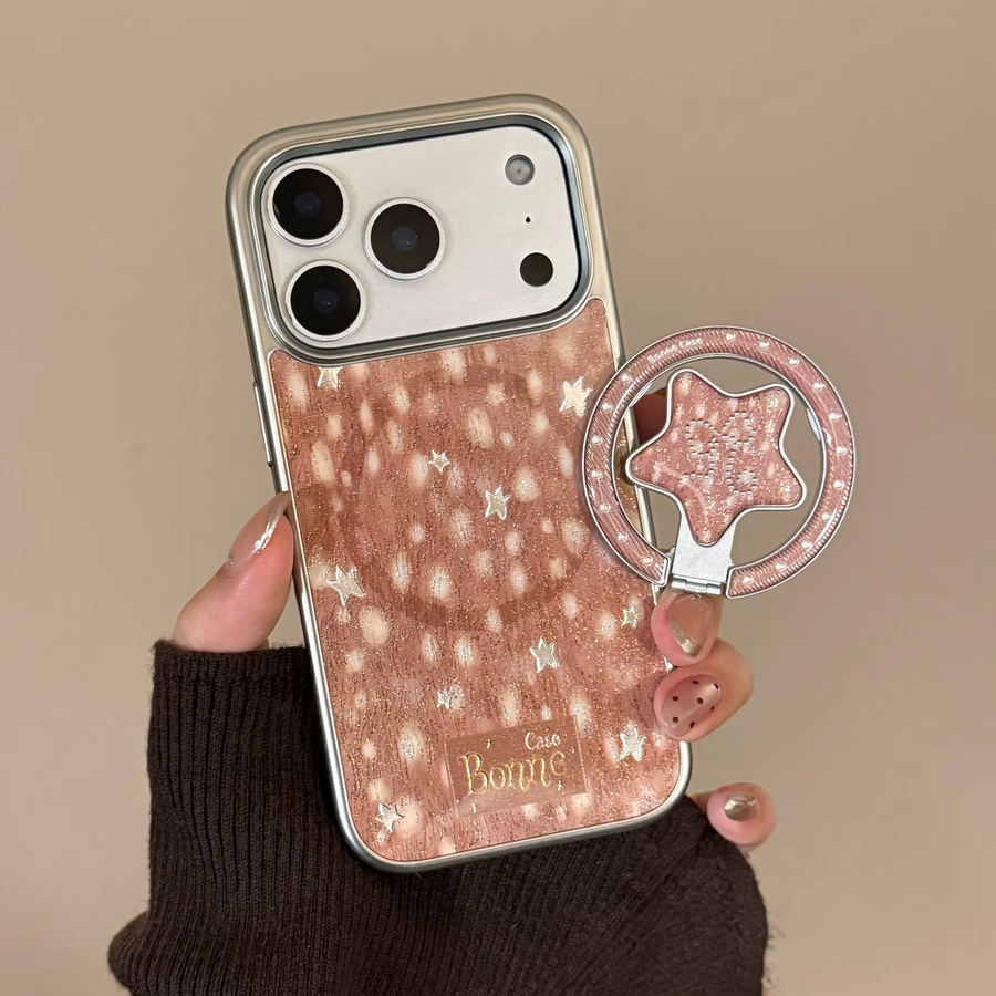 Koreanische Sterne-Magnet-Halterung Handyhülle für Apple iPhone 17 Air 16 15 14 13 12 Pro Max Stoßfeste Schutzhülle - Bild 4