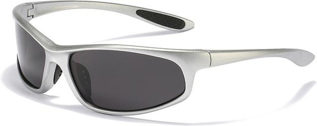 Binchi Outdoor Equipment D185 Sportsonnenbrille, Vollrand, Square, Kunststoff, weiß, polarisiert, Unisex - Bild 1