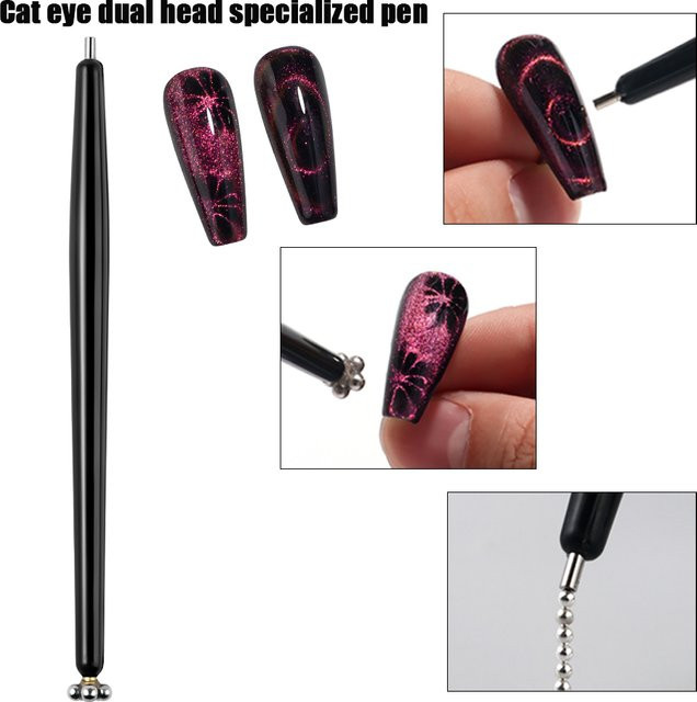 Full Beauty Doppelköpfiger Magnetstift für Nagelkunst, Schimmernd - Bild 1